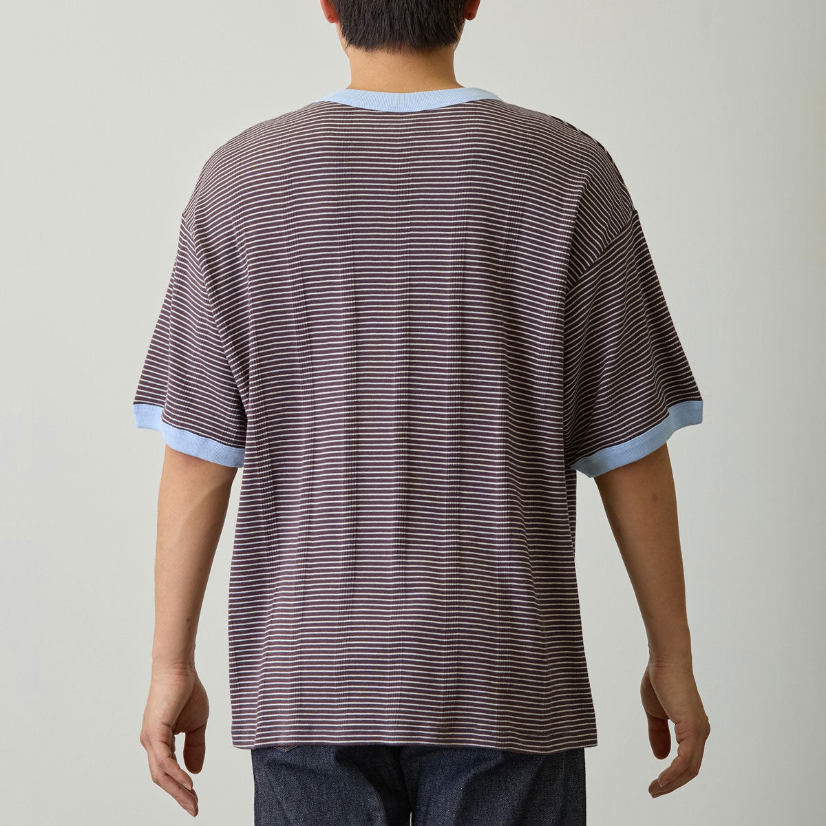 Chiikawa Big Silhouette Pocket T-shirt (Robert P.Miller×Talking / Momonga COFFEE)