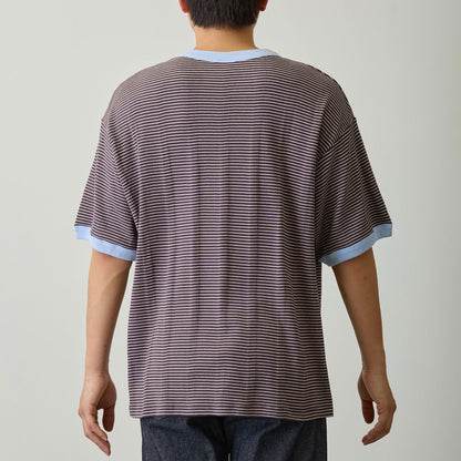 Chiikawa Big Silhouette Pocket T-shirt (Robert P.Miller×Talking / Momonga COFFEE)