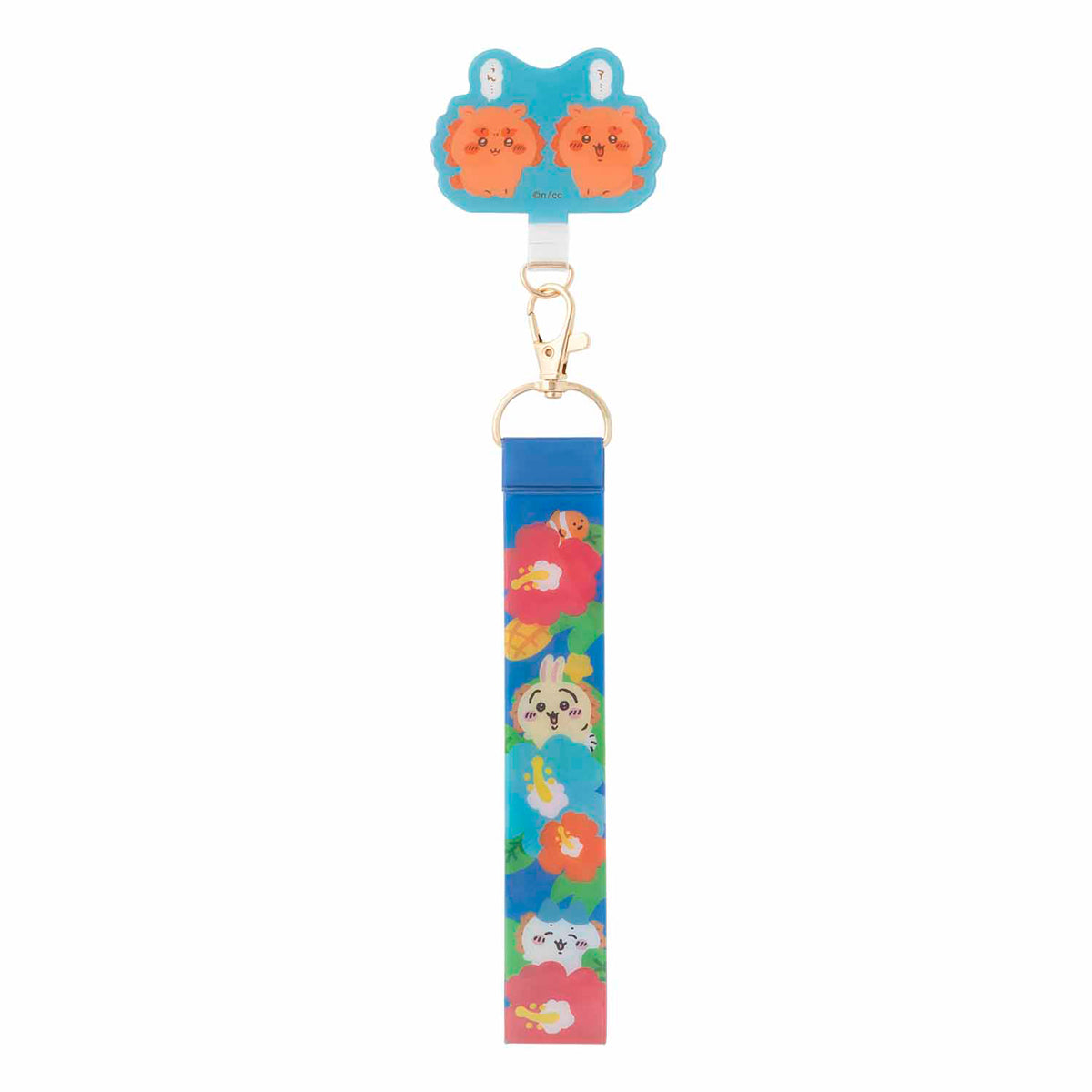 Chiikawa Shisa's Souvenir Shop Hand Strap Phone Tab (Hibiscus)