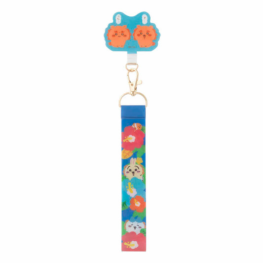 Chiikawa Shisa's Souvenir Shop Hand Strap Phone Tab (Hibiscus)