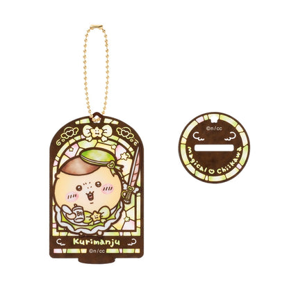 Chiikawa Magical Chiikawa Stained Glass Style Acrylic Key ring (Kurimanju)
