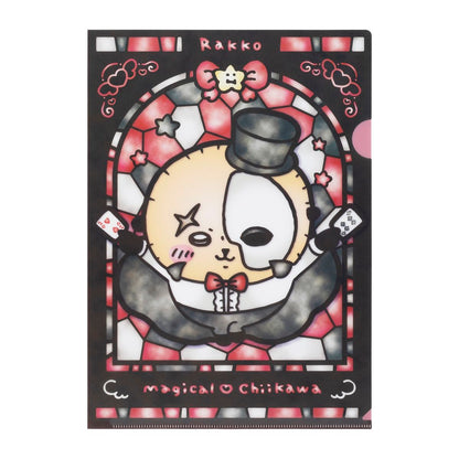 Chiikawa Magical Chiikawa Stained Glass Style Clear File (Rakko)