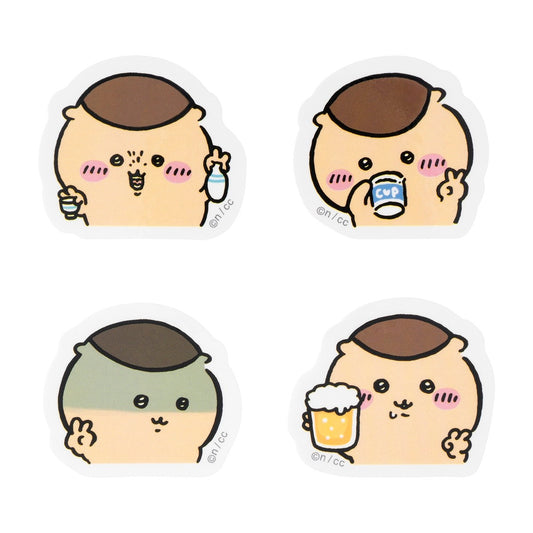 Chiikawa 4-Piece Mini Sticker Set (Peace Kurimanju)