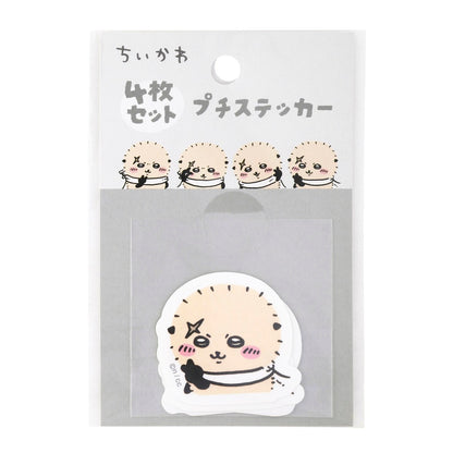 Chiikawa 4-Piece Mini Sticker Set (Peace Rakko)