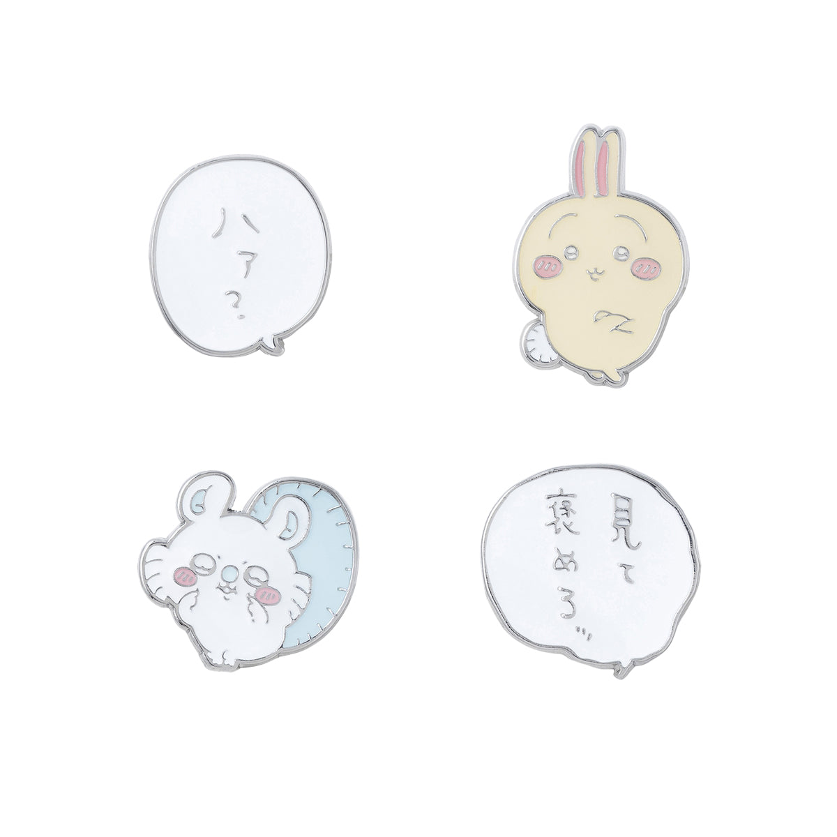 Chiikawa Pukuri Ear Cuff 4-piece Set (Usagi・Momonga) 