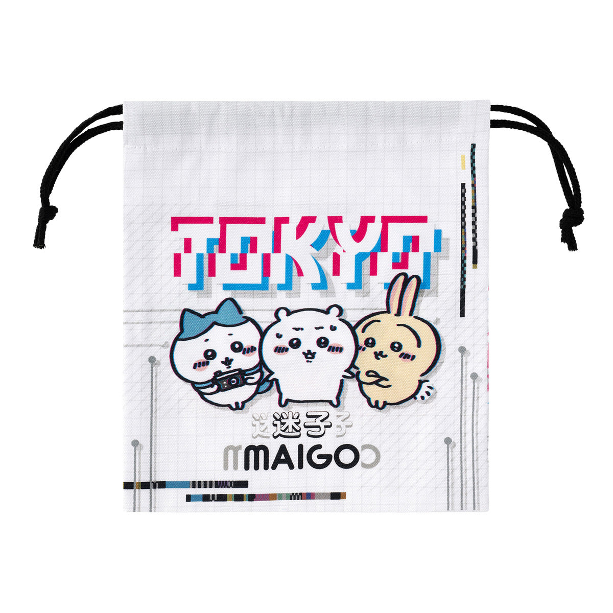 Chiikawa Tokyo Chiikawa Medium Drawstring Pouch (Lost)