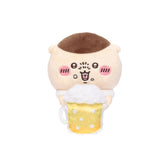 吉伊卡哇 守護桌面的掛件玩偶 (喝啤酒的栗子饅頭)