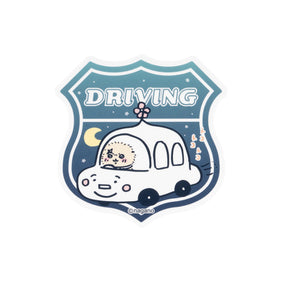 ちいかわ ラッコのスマホに貼れるサイズのステッカー（DRIVING）