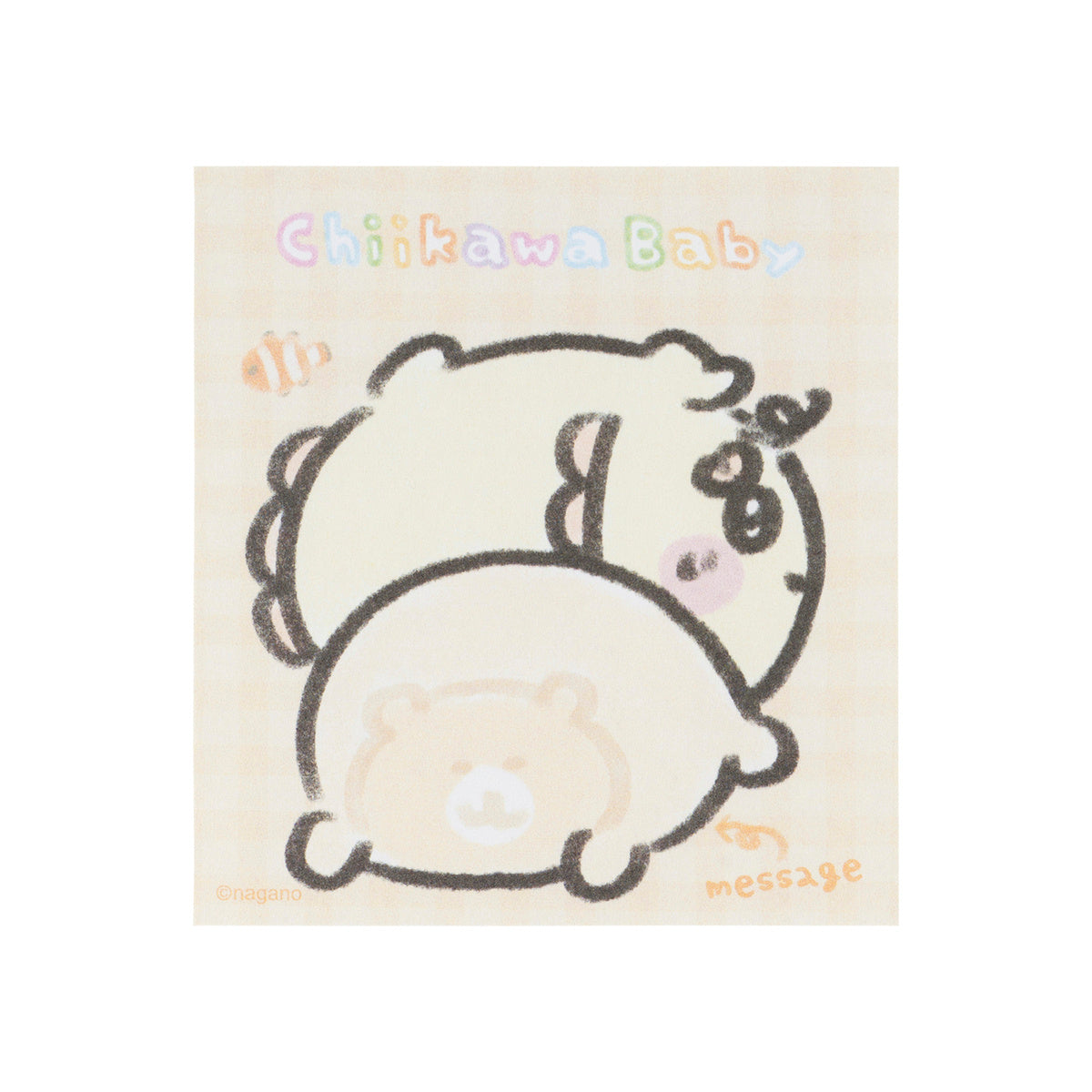 치이카와 Chiikawa Baby 넘기면 변하는! 엉덩이 점착노트