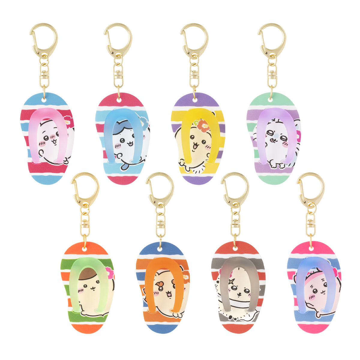 Chiikawa Shisa's Souvenir Shop Trading Beach Sandals Keychain (All 8 Types)