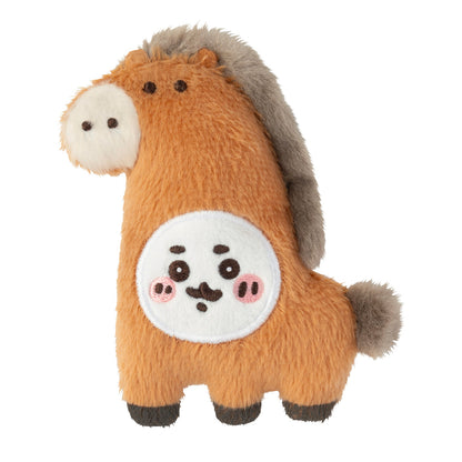 Chiikawa "Become a Horse" Plush Badge Set