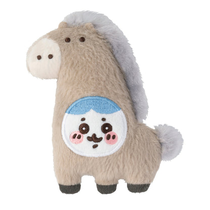 Chiikawa "Become a Horse" Plush Badge Set