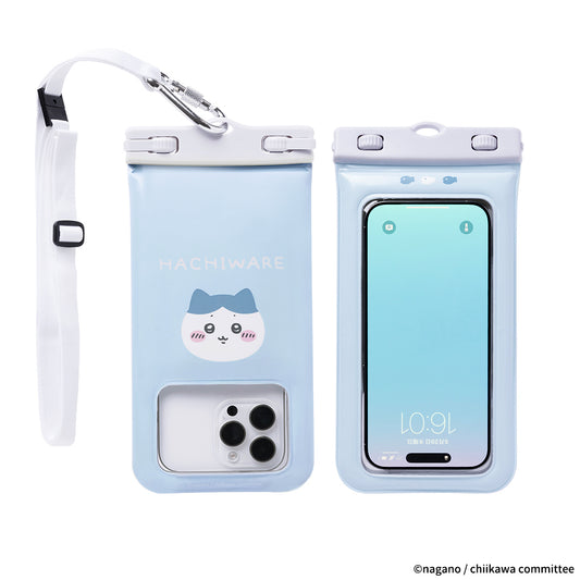 Chiikawa DIVAID Floating Waterproof Case with Shoulder Strap (Hachiware/Face)
