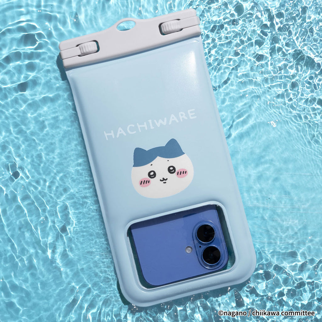Chiikawa DIVAID Floating Waterproof Case with Shoulder Strap (Hachiware/Face)