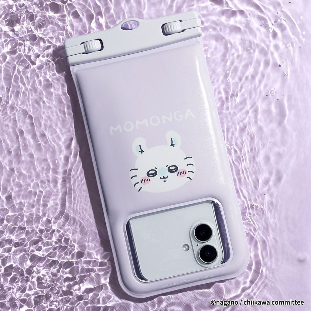 Chiikawa DIVAID Floating Waterproof Case with Shoulder Strap (Momonga/Face)