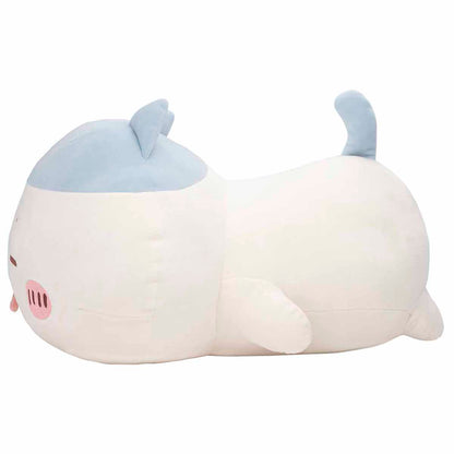 ちいかわ マシュマロみたいな寝そべり抱きぬいぐるみ（ねむねむハチワレ）