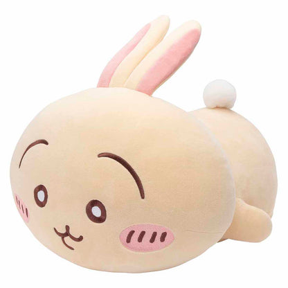Chiikawa Marshmallow-Like Lying Down Hugging Plush (Nemunemu Usagi)