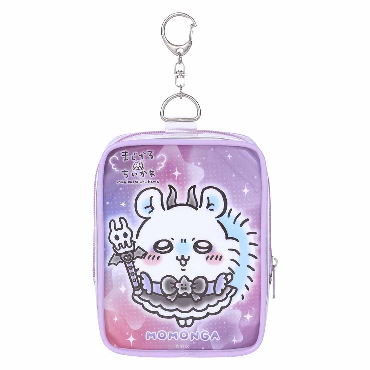ちいかわ 超まじかるちいかわ マスコットも入る！クリアポーチ（モモンガ）