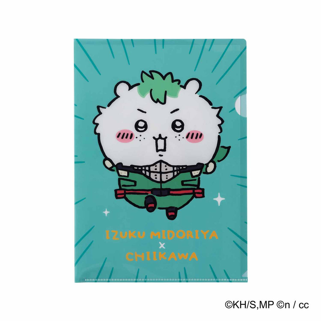 My Hero Academia × Chiikawa A4 Clear File (Izuku Midoriya × Chiikawa)