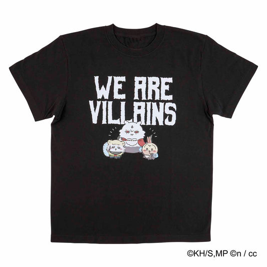 吉伊卡哇 × 我的英雄學院 T恤 WE ARE VILLAINS（黑色）