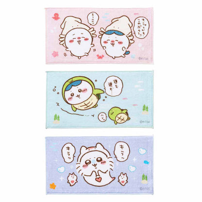 Chiikawa Aquarium 3-Piece Set Towel (Squid Hat)