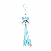 Chiikawa Face Multi-Charge Cable (Hachiware)