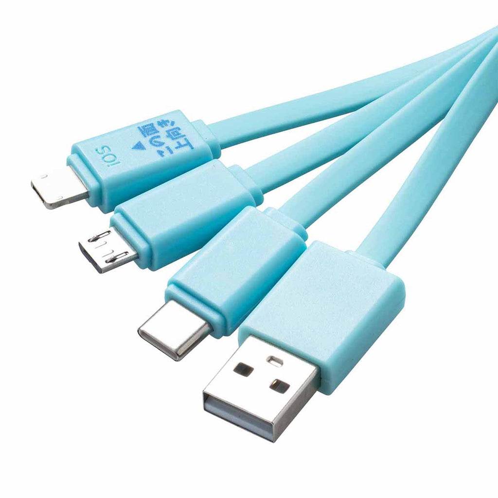 ちいかわ おかおマルチ充電ケーブル（ハチワレ）