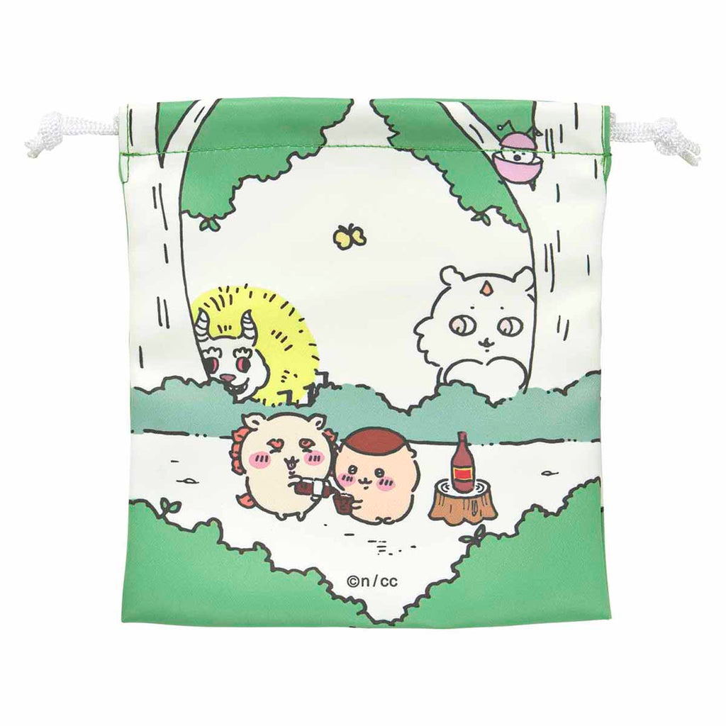 ちいかわ お出かけ楽しみ！な ほどよいサイズの巾着（まいにちお出かけ！！）