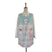 Chiikawa Apron (Flower・Checkered Pattern)