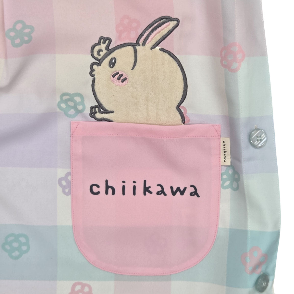 ちいかわ エプロン（お花・チェック柄）