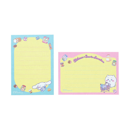 ちいかわ×サンリオキャラクターズ スーパーマーケットなメモミニ（ちいかわ×シナモロール）