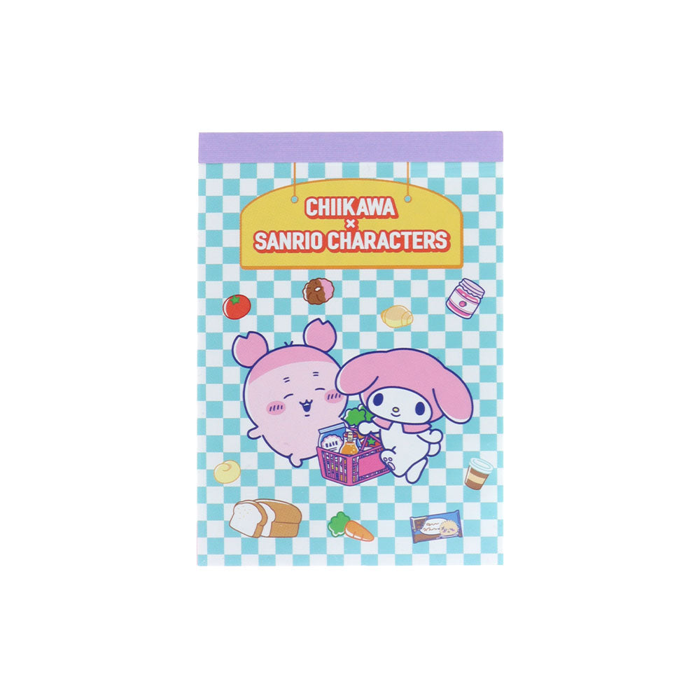 Chiikawa × Sanrio Characters Mini Memo Pad (Furuhonya × My Melody)