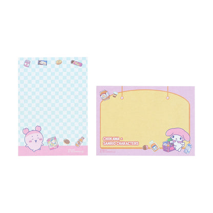 Chiikawa × Sanrio Characters Mini Memo Pad (Furuhonya × My Melody)