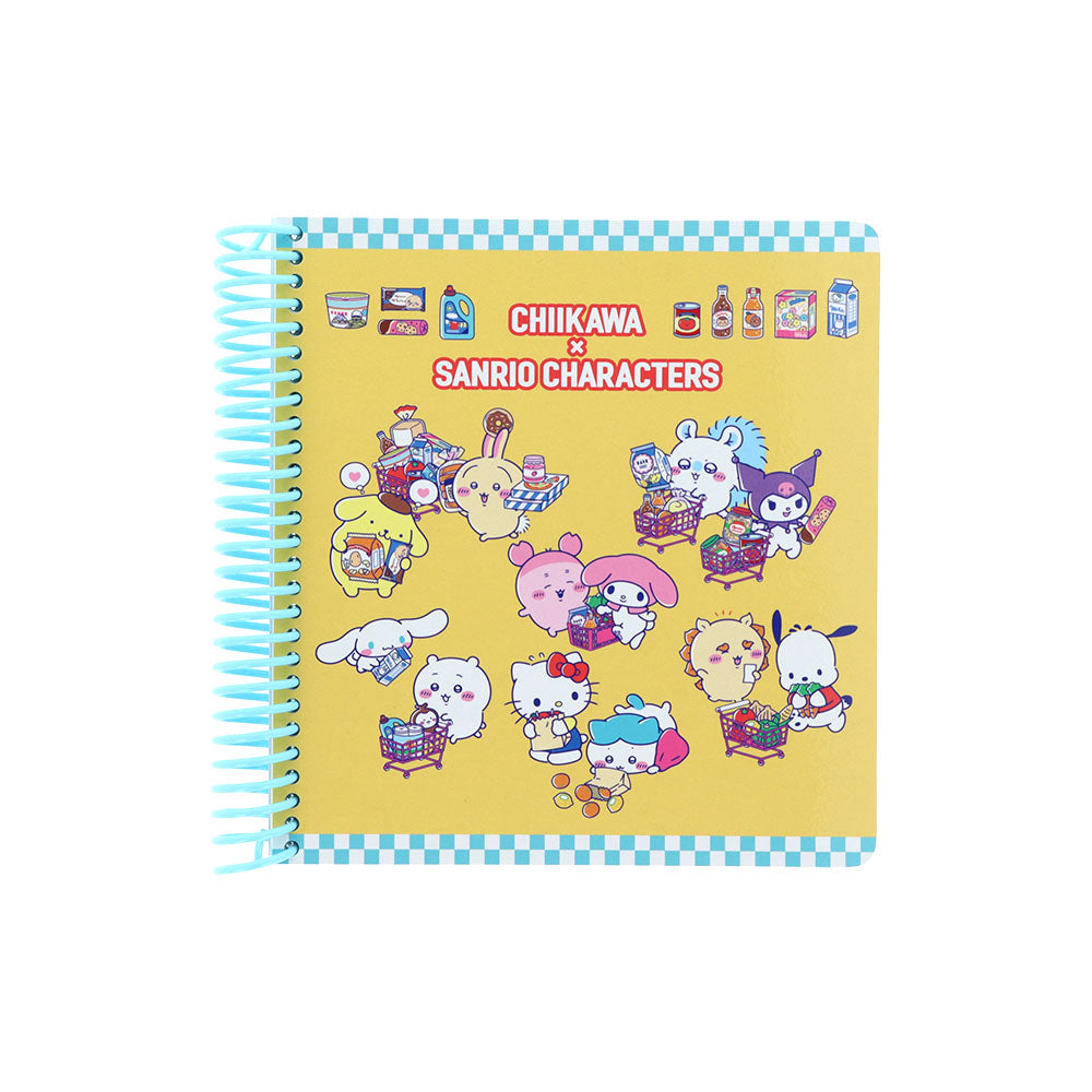 吉伊卡哇 × 三丽鸥角色 方形线圈本 (蓝色)