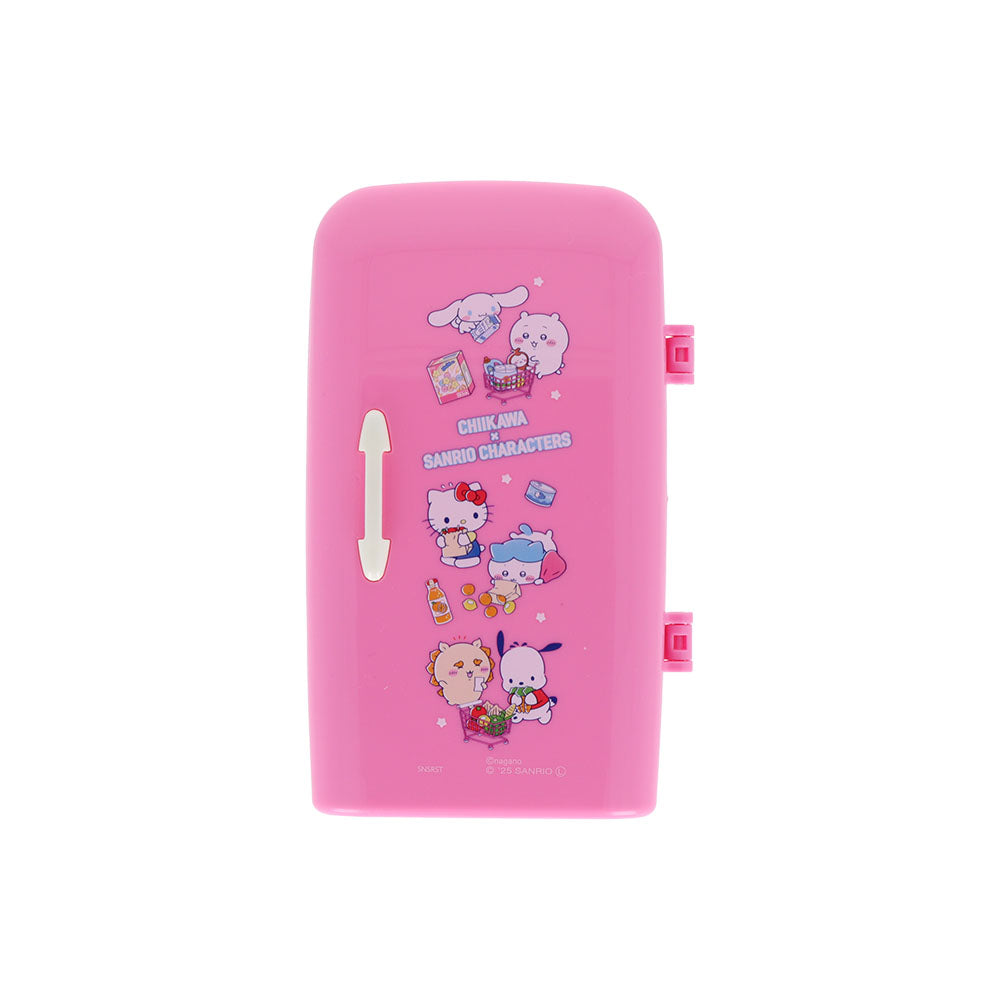 ちいかわ×サンリオキャラクターズ スーパーマーケットな冷蔵庫ペンスタンド（ピンク）