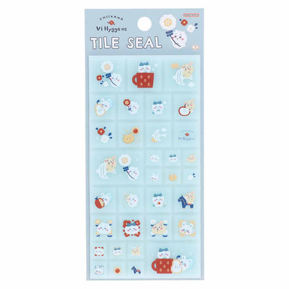 Chiikawa Tile Sticker (Blue)