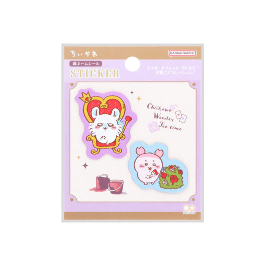 Chiikawa Woven Name Stickers (Wonder Tea Time Momonga & Furuhonya)