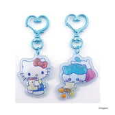 ちいかわ×サンリオキャラクターズ ぷっくりったいペアキーホルダー（ハチワレ×ハローキティ）