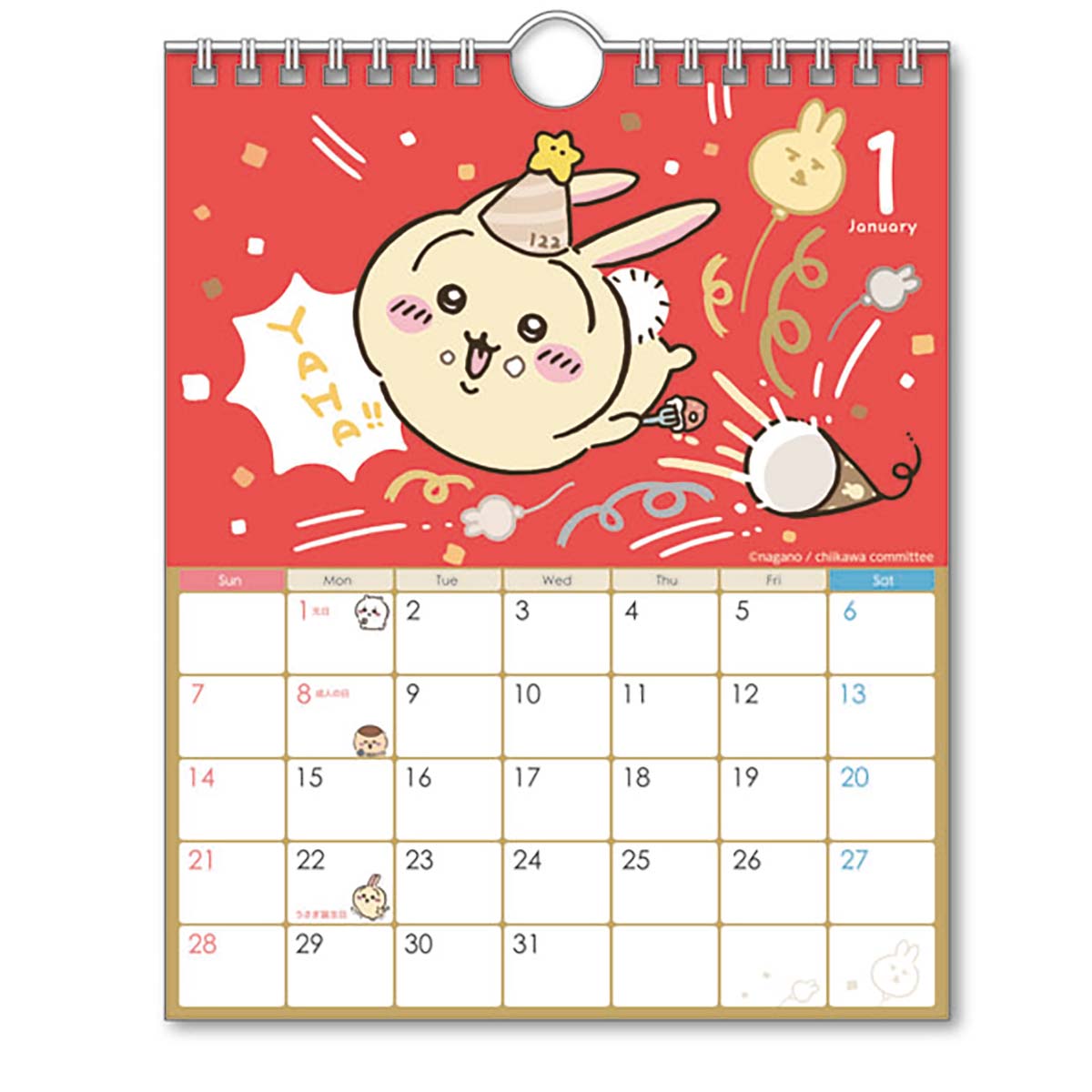 吉伊卡哇 2024年 壁掛／桌上日曆