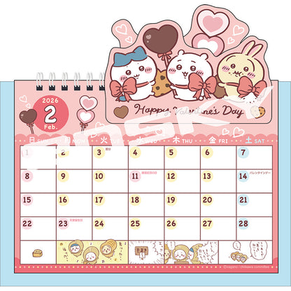 吉伊卡哇 2026年弹跳式桌面日历