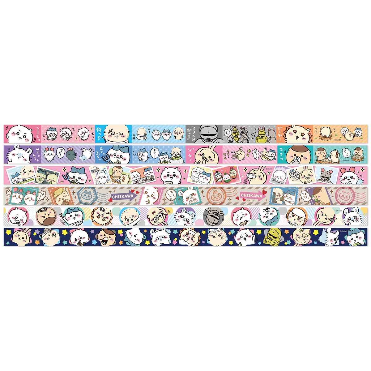 Chiikawa Masking Tape Collection 2 (All 6 Types) 1 Box, 18 Pieces