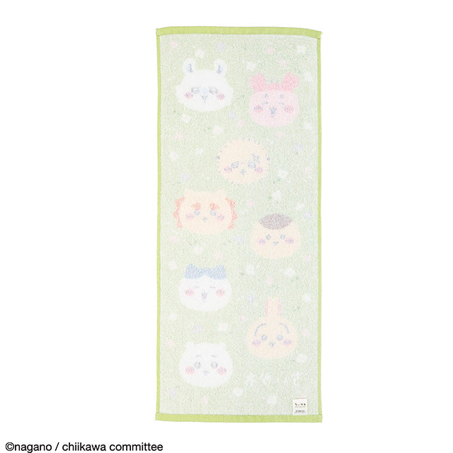 ちいかわ フェイスタオル（お花畑とちいかわたち）