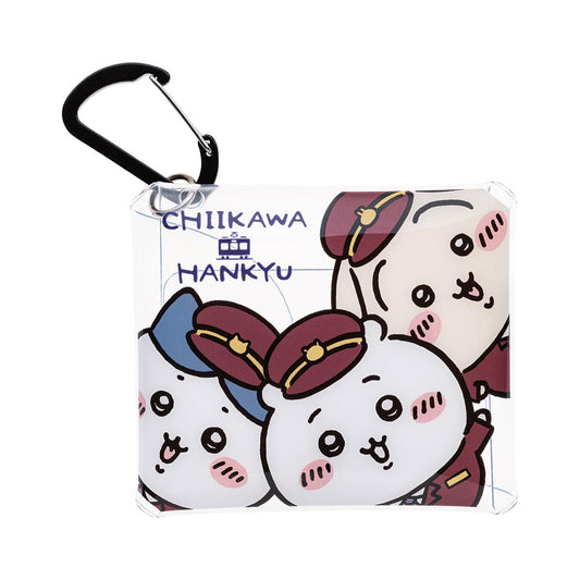 Chiikawa Hankyu Train Carabiner Clear Multi-Case SS
