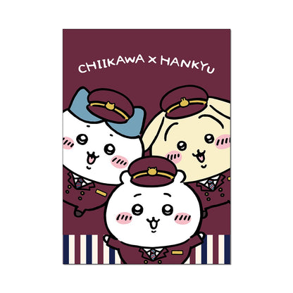 Chiikawa Hankyu Train Flipping Memo