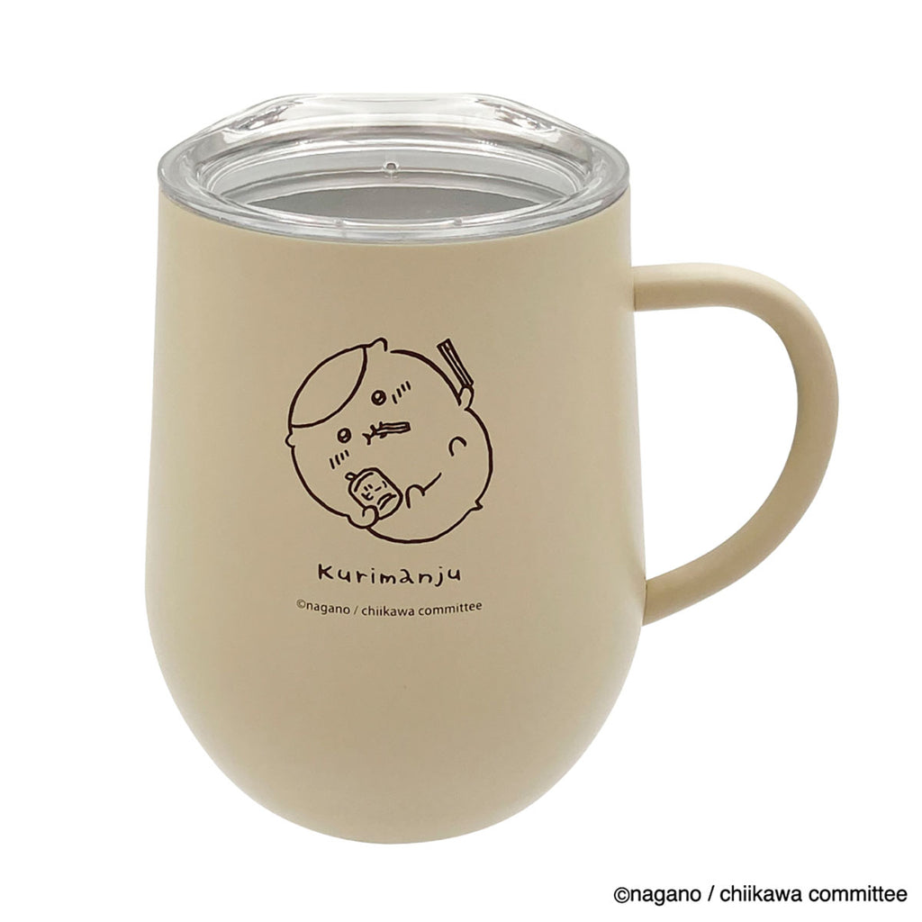 吉伊卡哇 帶蓋不銹鋼杯（翻滾 栗子饅頭）