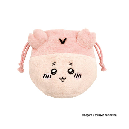 Chiikawa Face Drawstring Pouch (Furuhonya)