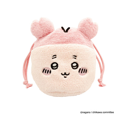 Chiikawa Face Drawstring Pouch (Furuhonya)