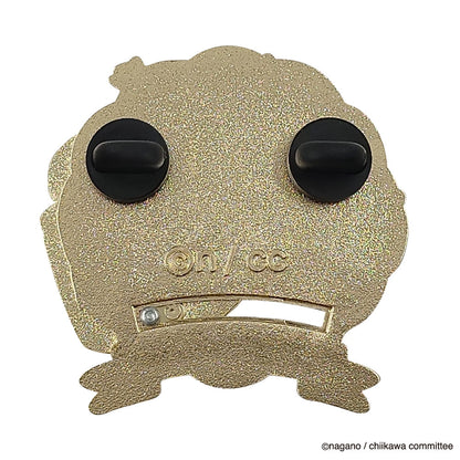 Chiikawa Large Gimmick Pin Badge (Kurimanju)