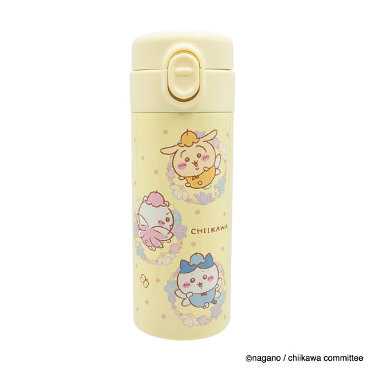 吉伊卡哇 一鍵式不鏽鋼水壺 350ml（花仙子）