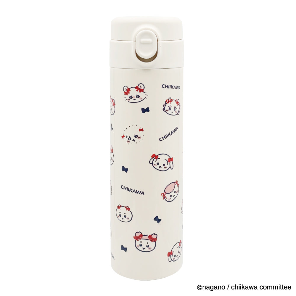 Chiikawa One-Touch Stainless Bottle 500ml (Ribbon)